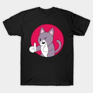 Cat Two Thumbs up T-Shirt